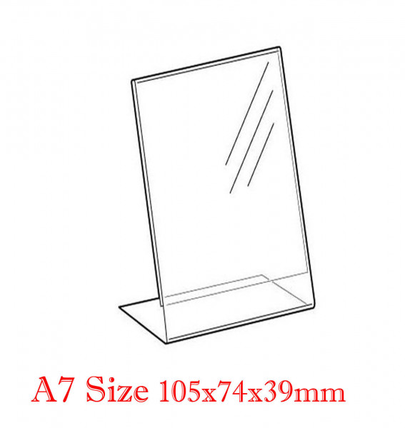SU+ Poster Menu Holder Display Single Sided Acrylic Leaflet Stands A7 A4