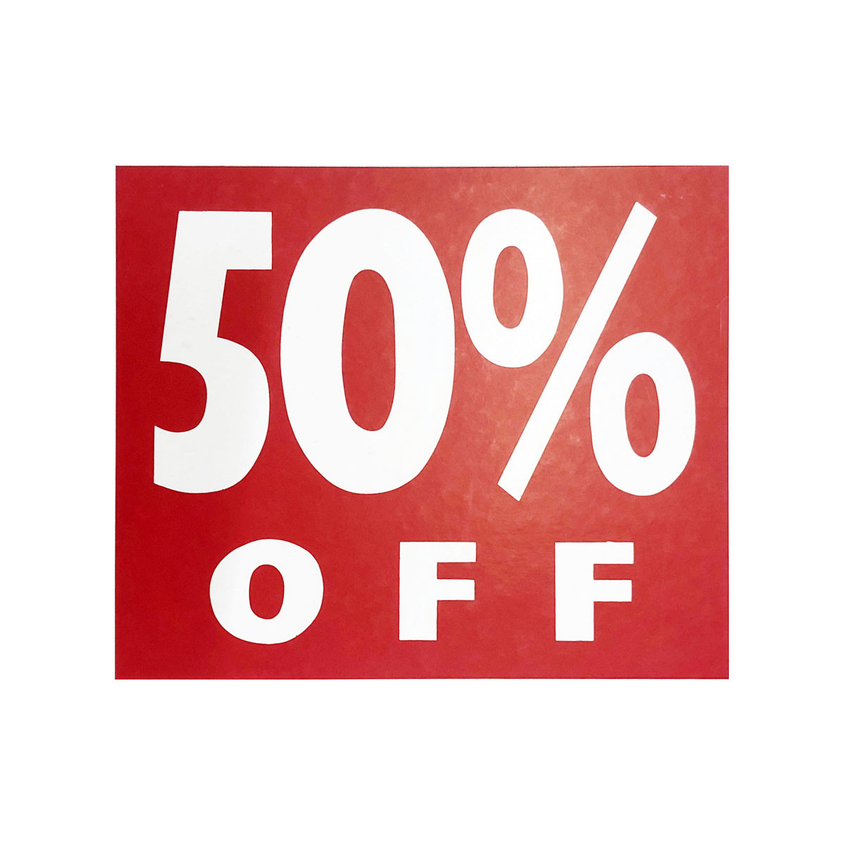 50% SALE CARDS PROMOTIONAL RETAIL SHOP MARKET STALL RAIL DISPLAY CARDS SIGNS, POS, SALE