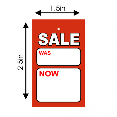 SALE CARDS TAGGING GUN PRICING GUN HANGER SWING SALE WAS NOW TICKETS SMALL