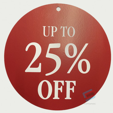 Round Sale Card up to 25%