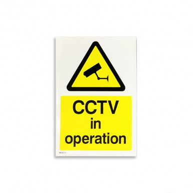 CCTV In Operation Sign Or Sticker