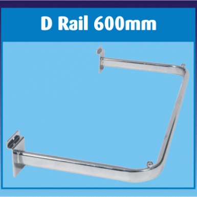 Slatwall Oval 600mm D Rail