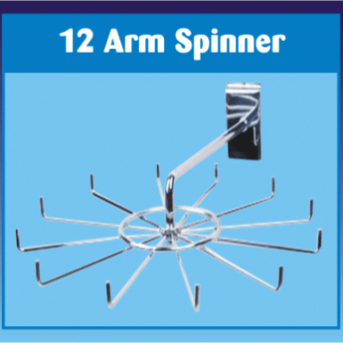 Slatwall 12 Arm/Prong Spinner