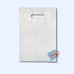 WHITE HENNA PLASTIC CARRIER BAGS