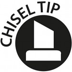 Pentel black permanent marker bullet/chisel tip – single/box of 12