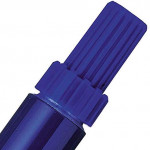 Pentel blue permanent marker bullet/chisel tip – single/box of 12