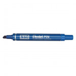 Pentel blue permanent marker bullet/chisel tip – single/box of 12