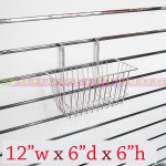 SLATWALL GRIDWALL SHALLOW WIRE BASKET LARGE SMALL MESH BASKET
