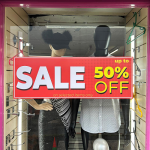 SALE 50% OFF HORIZONTAL POSTER SIGN PROMOTING SHOP DISPALY 841x297mm